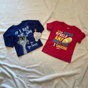Two new Dr. Seuss toddler tshirt